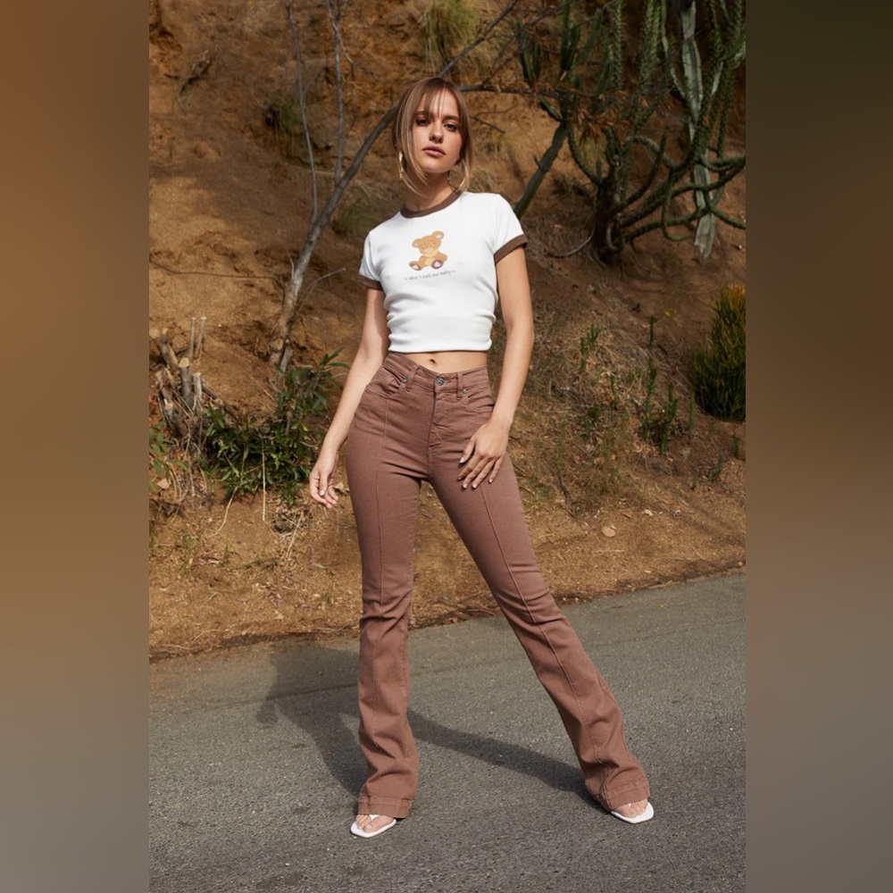 NEW REVICE Venus Flares / Rocky Road 29 Brown Jeans